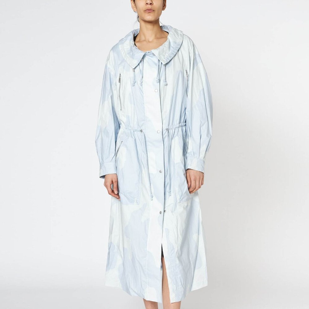 Isabel Marant Etoile “Dilumbi” light blue printed trench, size 34 (fits Small)